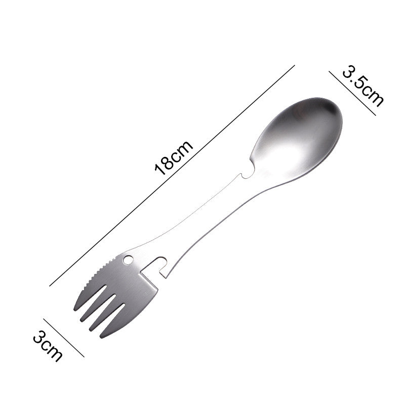 Stainless Steel Folding Spoon and Fork for Camping