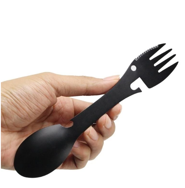 Stainless Steel Folding Spoon and Fork for Camping