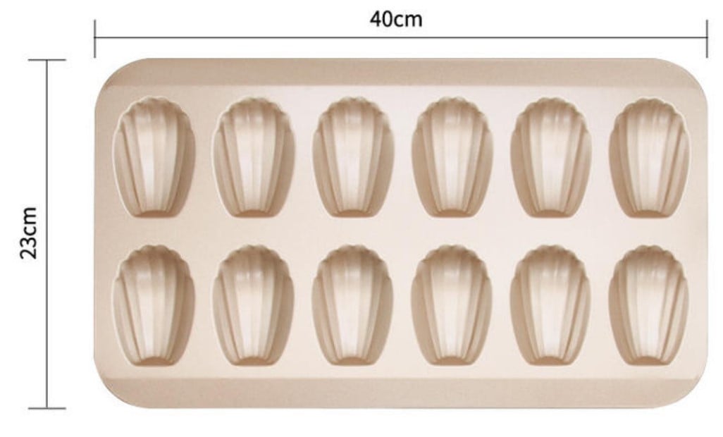 Thick Non-stick Bakeware Cake Mold Set with Madeleine Mold